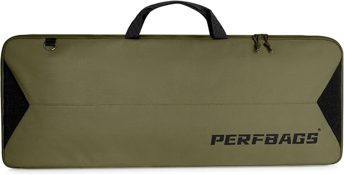 Single Rifle Case Bag, Tactical Padded Soft Gun Case w/MOLLE System, Wide by PERFBAGS