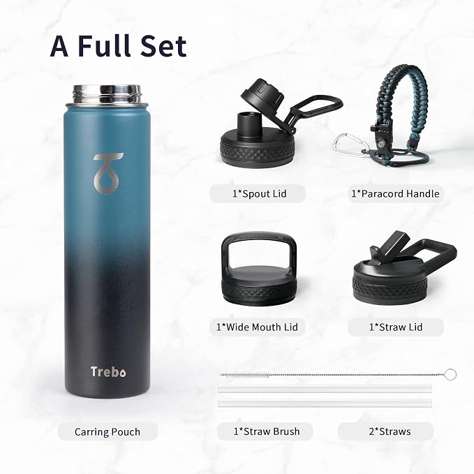 Trebo 24 oz Water Bottle Insulated - Image 6