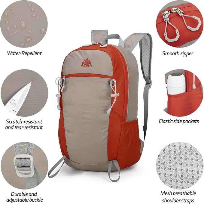 Seektop 20L Ultra Lightweight Small Hiking Backpack, Water-Resistant Packable - Image 5