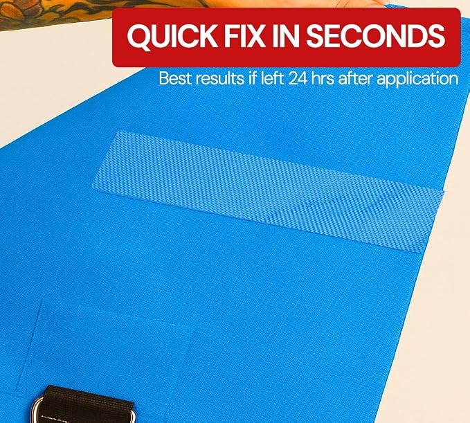 Mytee Products 4" x25' Blue Vinyl Tarp Repair Tape Kit – Heavy Duty 8.8oz Peel - Image 4