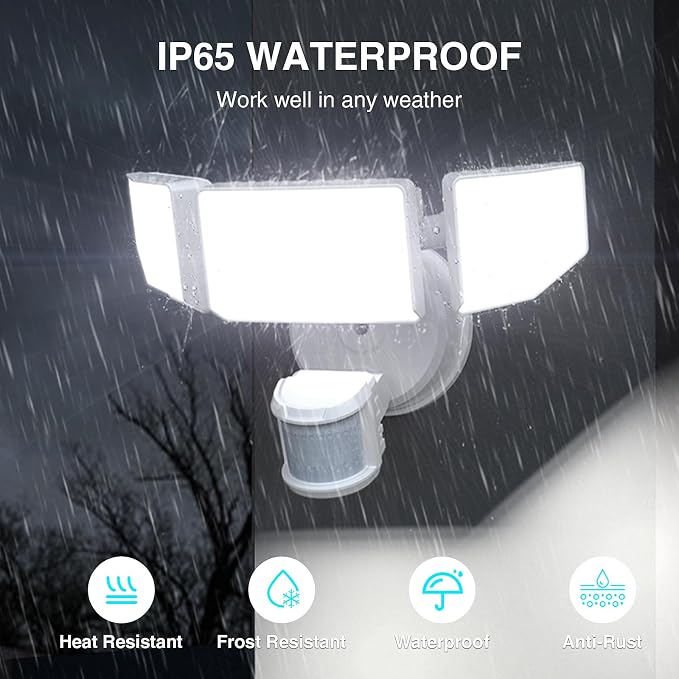 Abovizo 85W LED Security Lights Motion Sensor Light Outdoor, 8500LM Dusk to Dawn - Image 9