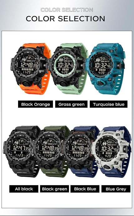 FANMIS Mens Military Multifunction Digital LED Watch Electronic Waterproof - Image 6