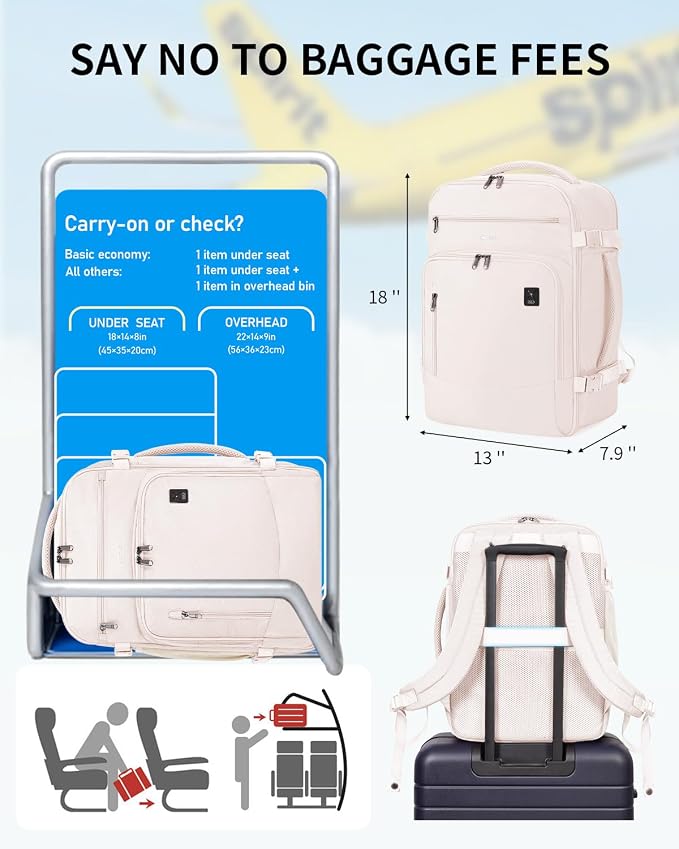 ECOHUB Travel Backpack for Women, Laptop Carry on Backpack - Image 2