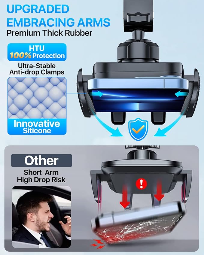 【98+LBS Strongest Suction & Military-Grade】Ultimate Car Phone Mount【Patent & - Image 5