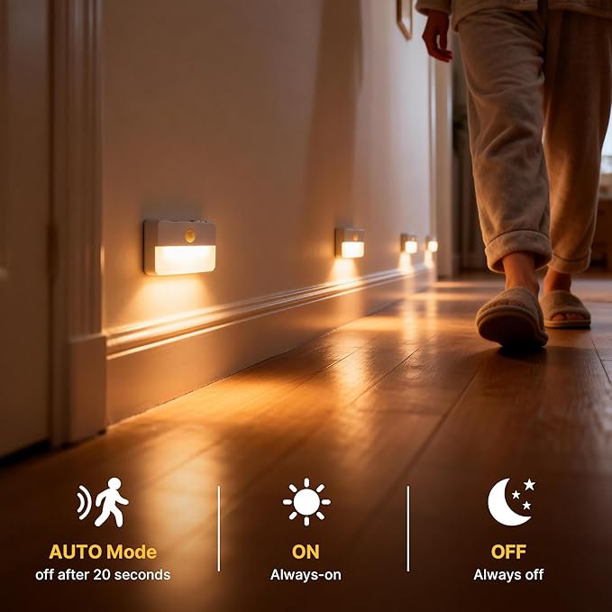 16 Pack Rechargeable Motion Sensor Stair Lights - Image 4