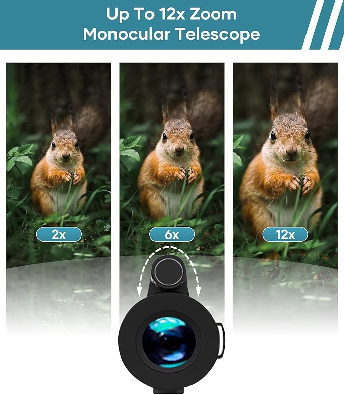 Monocular Telescope 12X60 HD High Power - Image 4
