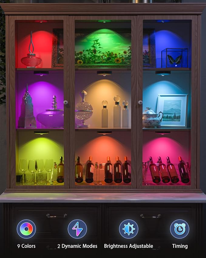 WILLED Rechargeable RGB Puck Lights - Image 5