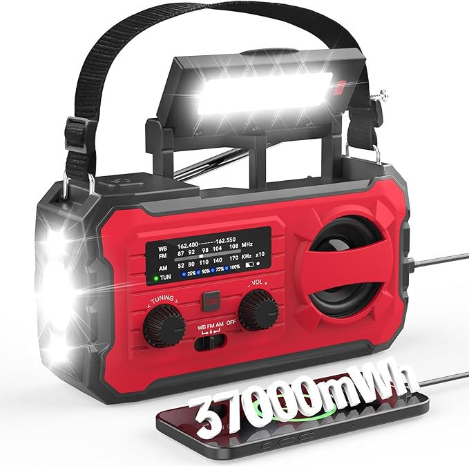 NITIGO 10000mAh Emergency Radio, NOAA Weather Radio by Nitigo