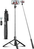 71" Phone Tripod & Selfie Stick, All in One Extendable Cell Phone Tripod by SelfieShow