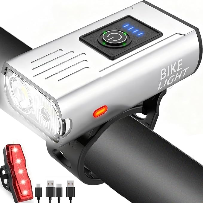 Victoper Bike Light, High Lumens Super Bright Bicycle Lite, 6+4 Modes USB by Victoper