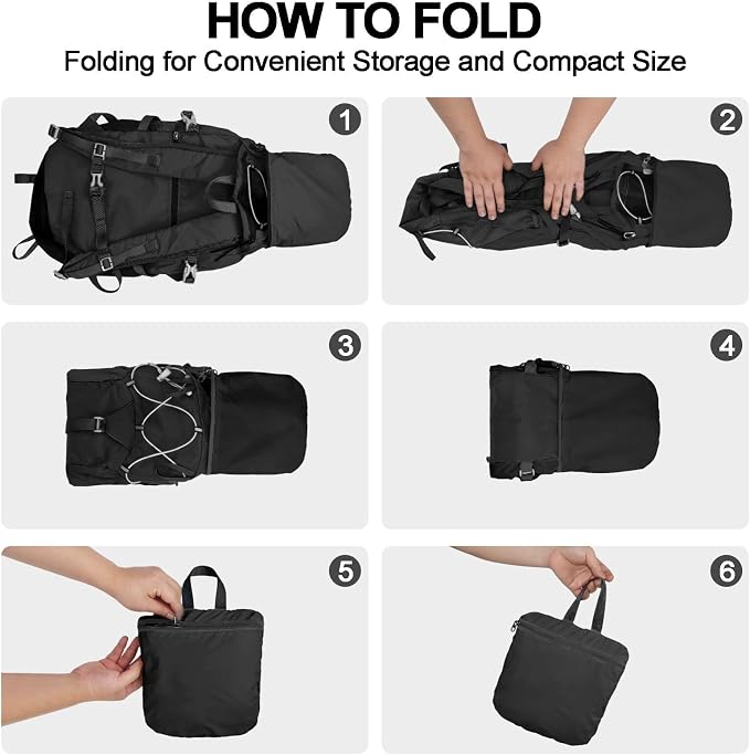 Seektop Ultra Lightweight & Packable Hiking Backpack 20L, Water-Resistant - Image 7