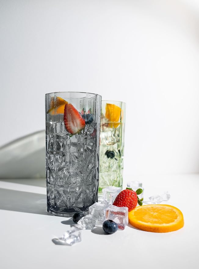 BELLAFORTE Shatterproof Tritan Tall Tumbler Set of 4, 18oz - Image 4