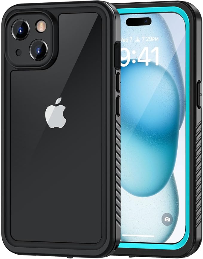 Lanhiem for iPhone 15 Case, IP68 Waterproof Dustproof Shockproof Cases by LanhiemHome