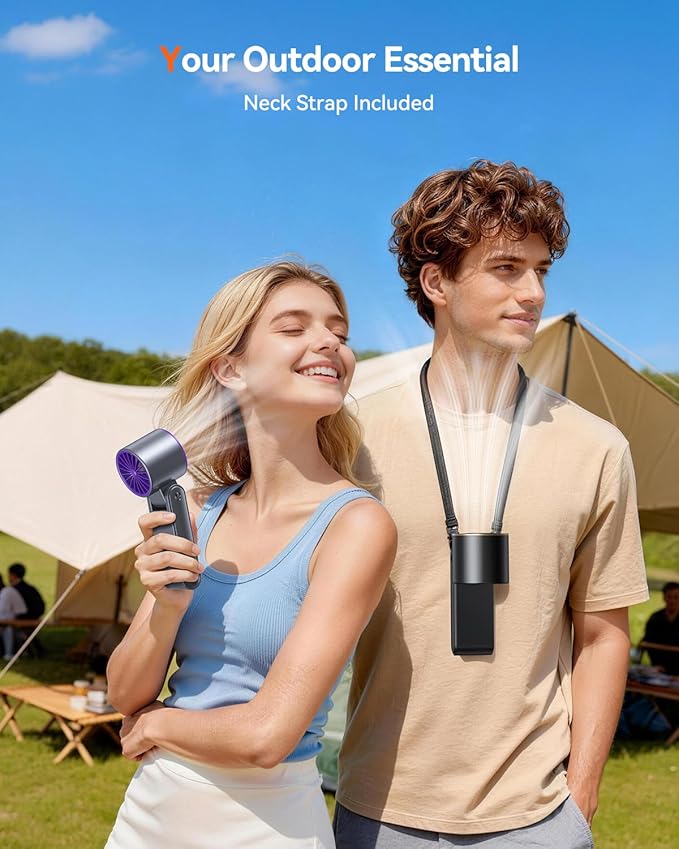 Portable Handheld Turbo Fan, 199 Gear Speed, 24 Hs Cooling Time, 5500mAh - Image 6