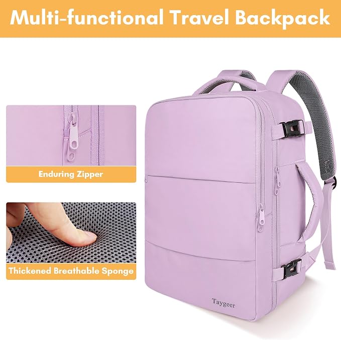 Taygeer Travel Backpack for Men Women, Airline Approved Underseat Personal Item - Image 8