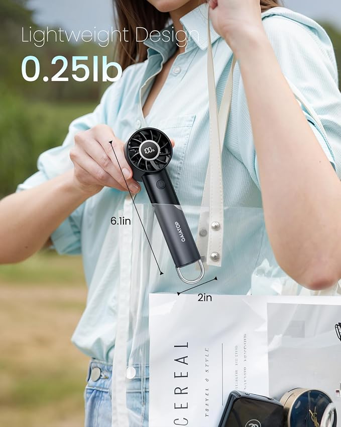 Gaiatop Portable Mini Fan, 3 Speed Handheld Fans - Image 4