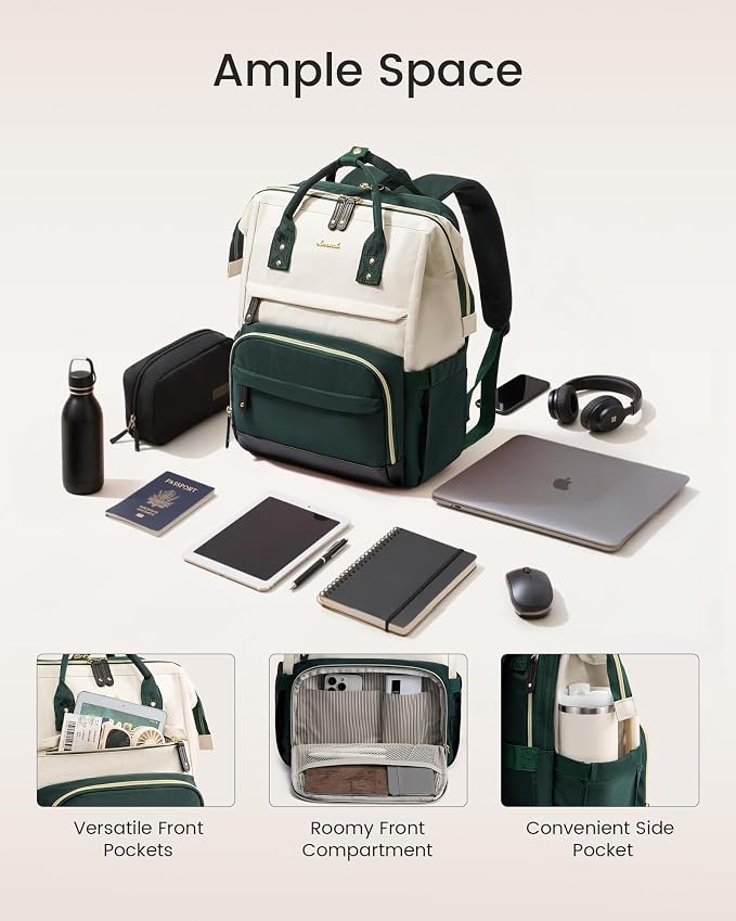 LOVEVOOK Laptop Backpack for Women, 18 Inch Work Business Backpacks Purse - Image 5