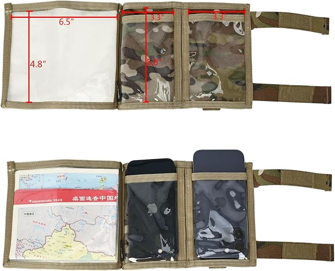 Tactical Arm Sleeve Map Pouch Case Documets Holder Wrist Case Wrist Map Holder - Image 4