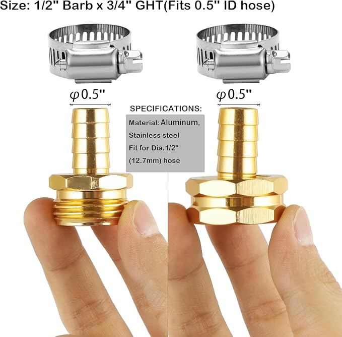 3 Set Garden Hose Repair Connector Kit - Image 2