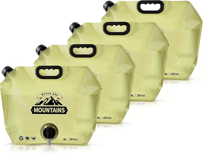 Collapsible 8L Water Storage Bag, BPA-Free Portable Folding Water Jug by MrBulloc