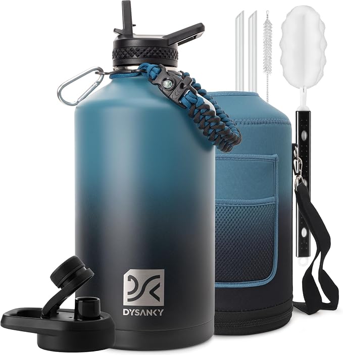 DYSANKY 1 Gallon Insulated Water Bottle | Upgraded Thickened Stainless Steel by DYSANKY