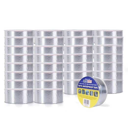 ADHES Butyl Tape Waterproof Tape Aluminum Foil Tape Sealan Tape 2inch x 16feet by ADHESTAPEPERSUITOFPERFECTION
