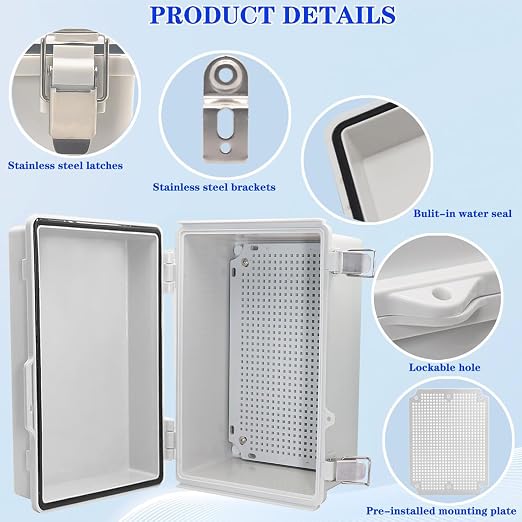 Waterproof Electrical Box Junction Box Weatherproof IP67 ABS Plastic Enclosure - Image 3