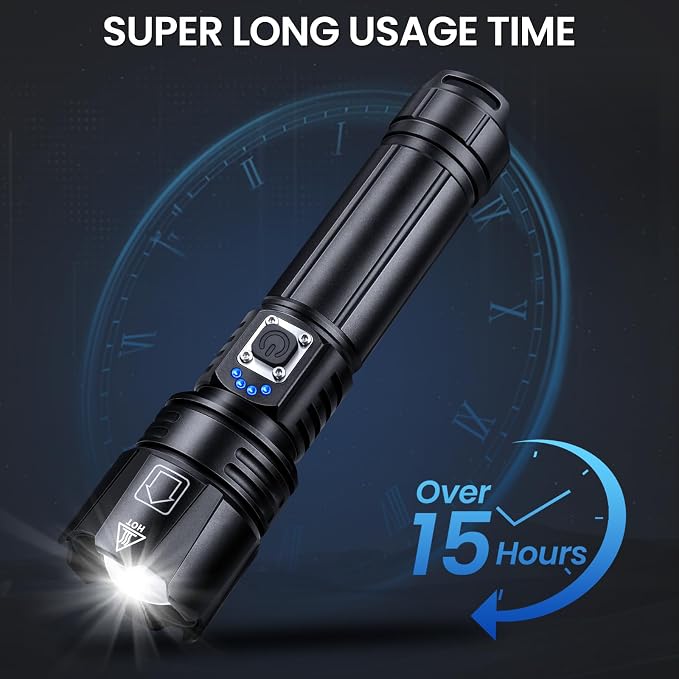 Rechargeable Flashlights High Lumens, 000 Lumen Brightest Led Flashlight - Image 3