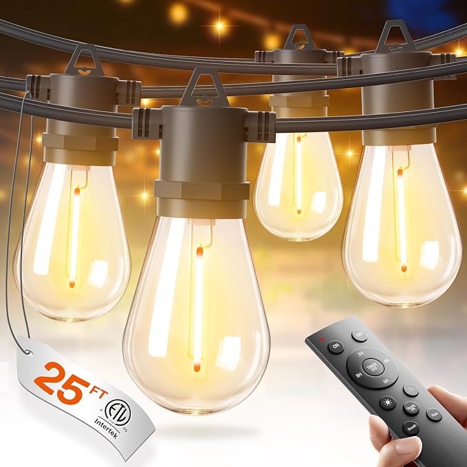 addlon 25FT LED Outdoor String Lights by addlon