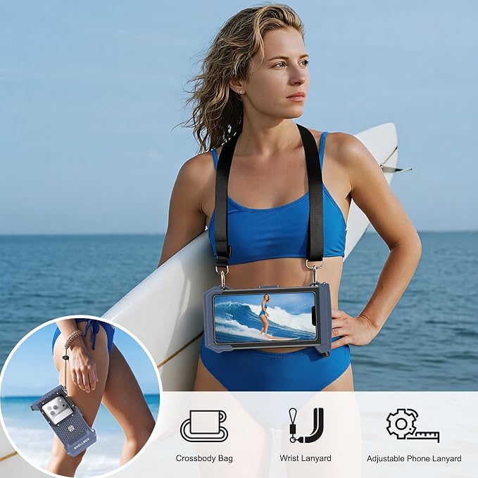 Underwater Phone Case for Snorkeling & Diving, IP68 Waterproof Case for Swimming - Image 4