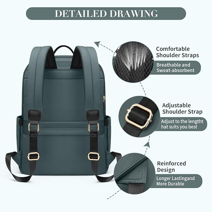 GOLF SUPAGS Women Laptop Backpack Casual Daypack - Image 3