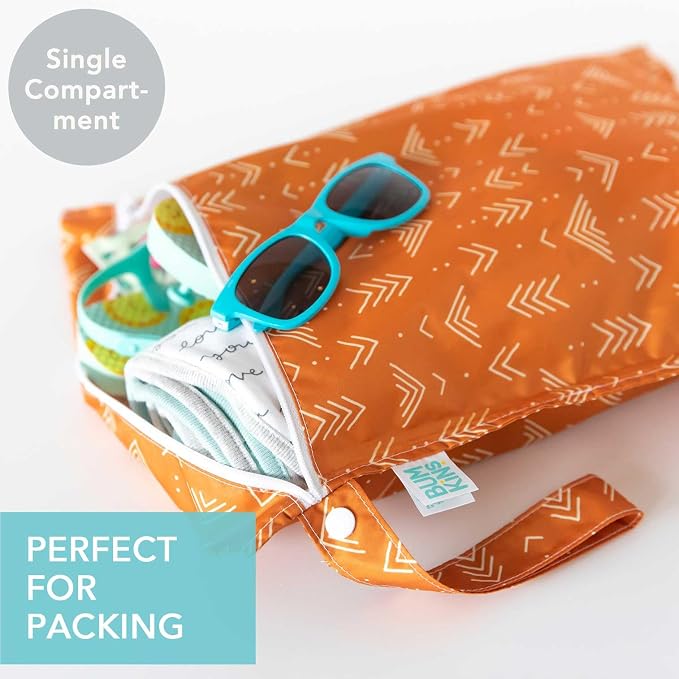 Bumkins Waterproof Wet Bag for Baby, Swim Suit, Cloth Diapers, Pump Parts - Image 2