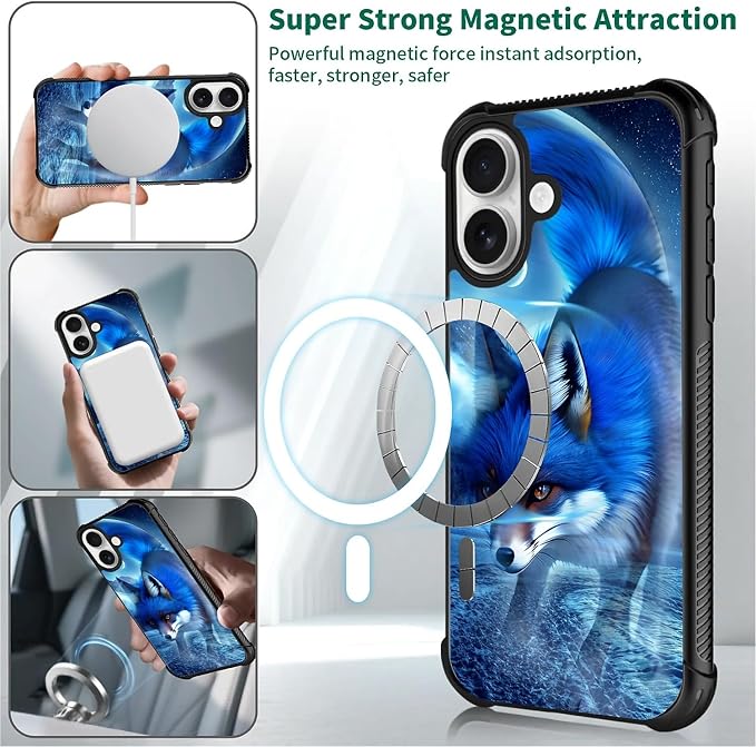 for iPhone 17 Case, for MagSafe Graphic Design for Girl Boy Soft Silicone Hard - Image 5