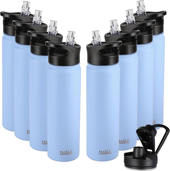 HASLE OUTFITTERS Insulated Water Bottle 22 oz Double Wall Stainless Steel Water by HASLEOUTFITTERS