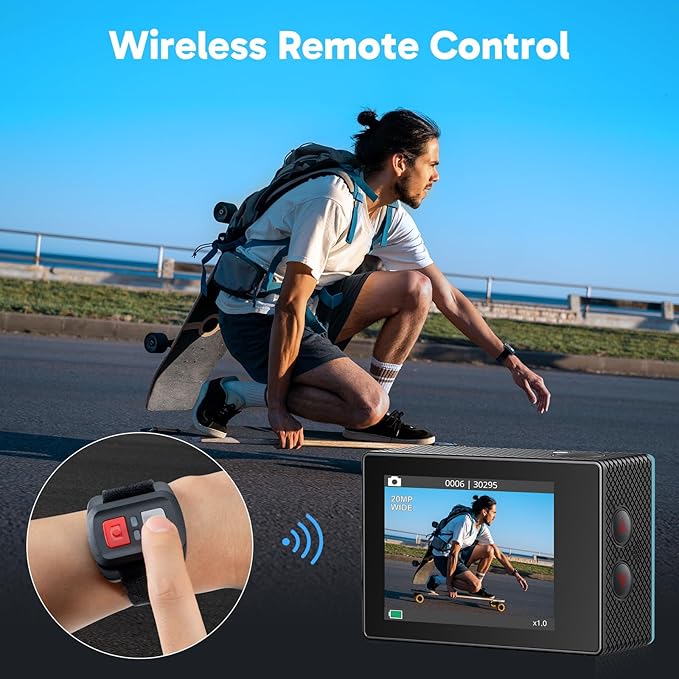 AKASO EK7000 4K30FPS 20MP WiFi Action Camera - Image 5