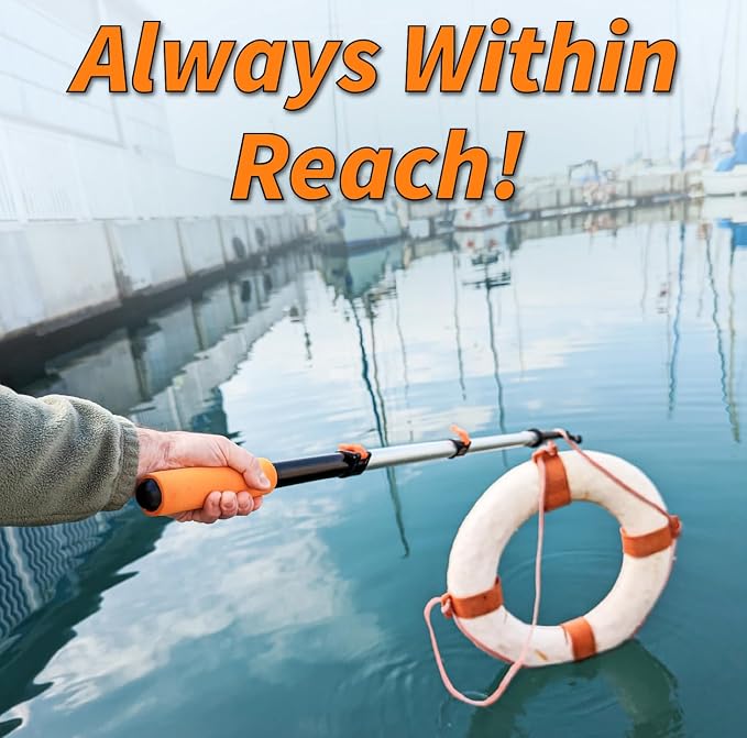 Boat Hook for Docking with Telescoping Extension Pole // Durable, Lightweight - Image 5