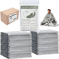 Emergency Foil Blanket, Survival Thermal Mylar Blankets Individually Packaged by MIXIAO