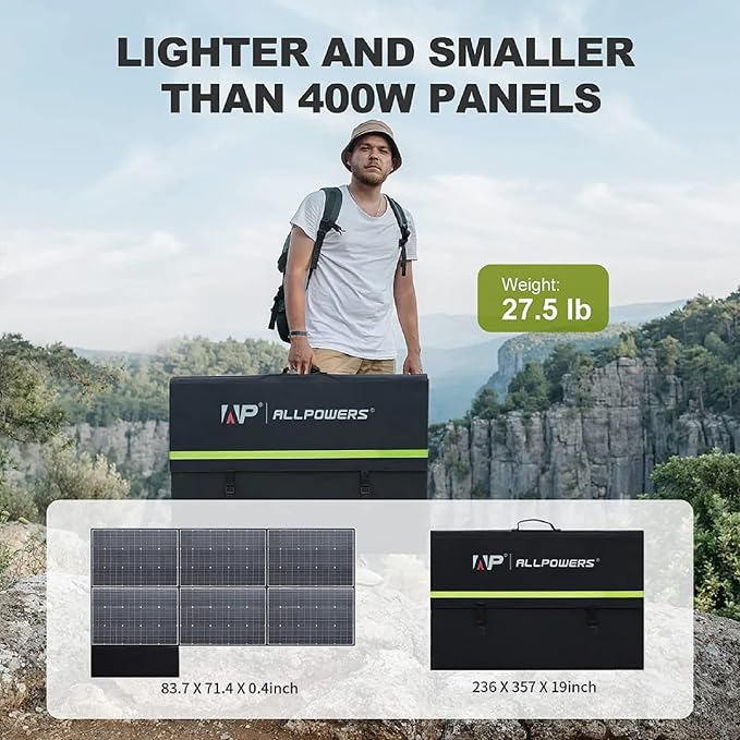 ALLPOWERS SP039 600W Portable Solar Panel, Foldable Solar Charger - Image 8