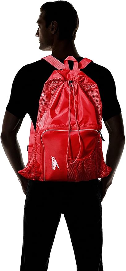 Speedo Unisex-Adult Drawstring Deluxe Ventilator Mesh Equipment Bag - Image 3