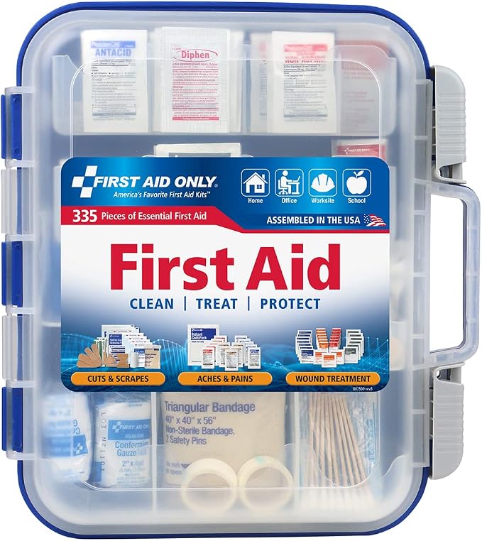 First Aid Only 91247 OSHA-Compliant First Aid Kit, All-Purpose 100-Person by FirstAidOnly