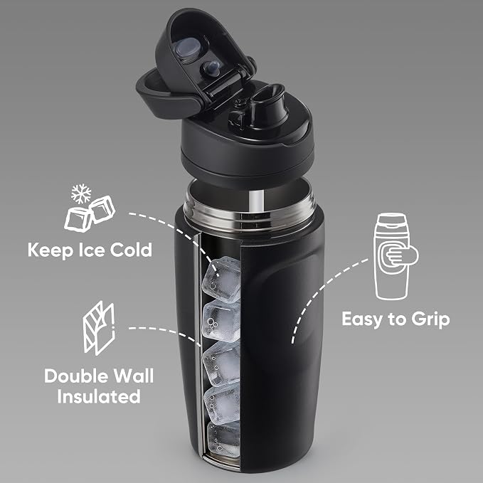 Fijinhom 16 oz Insulated Water Bottle, Stainless Steel Sports Water Bottle - Image 6