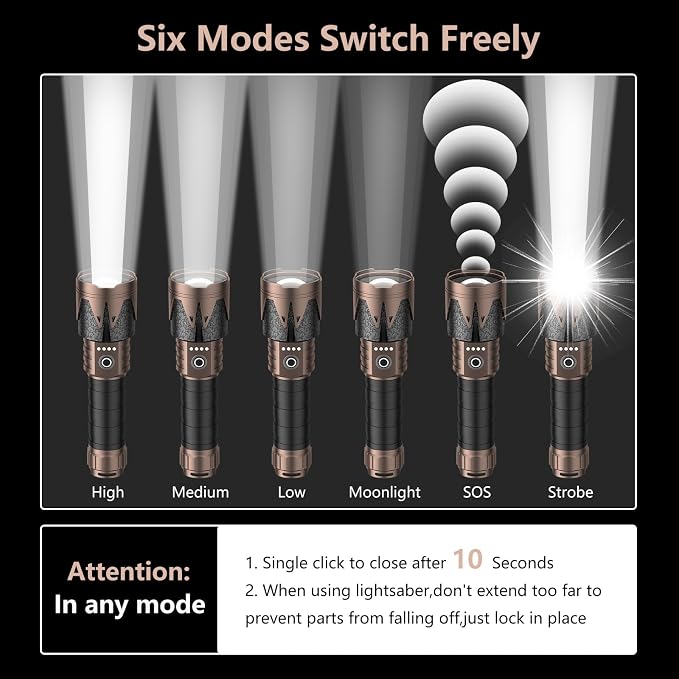 SKYFIRE Rechargeable Flashlight - Image 6
