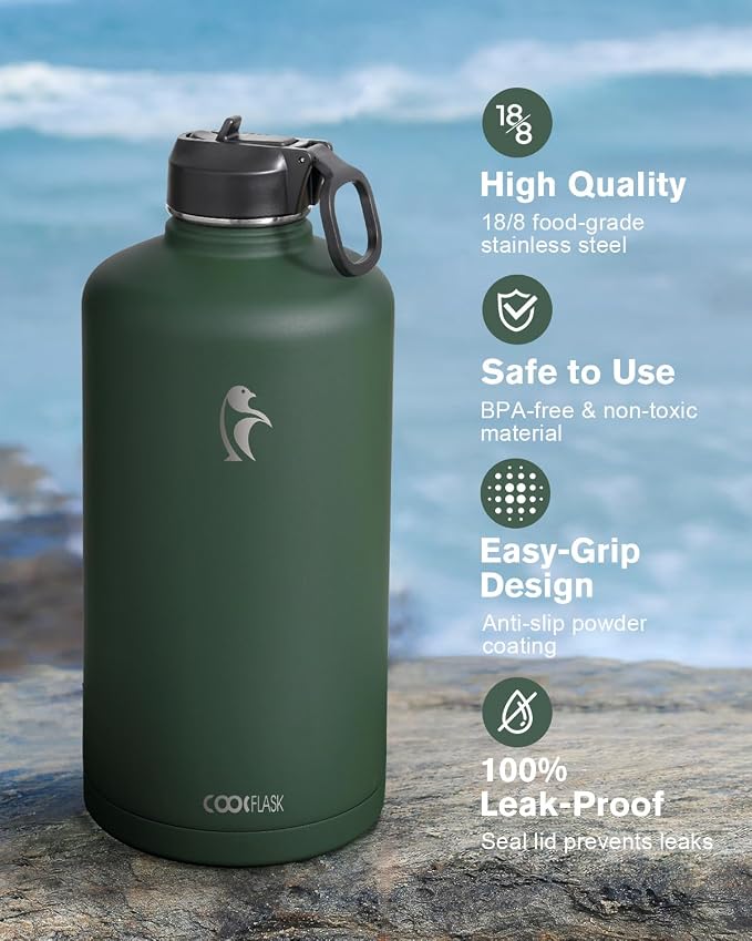 Coolflask 128 oz Gallon Water Bottle Insulated - Image 3