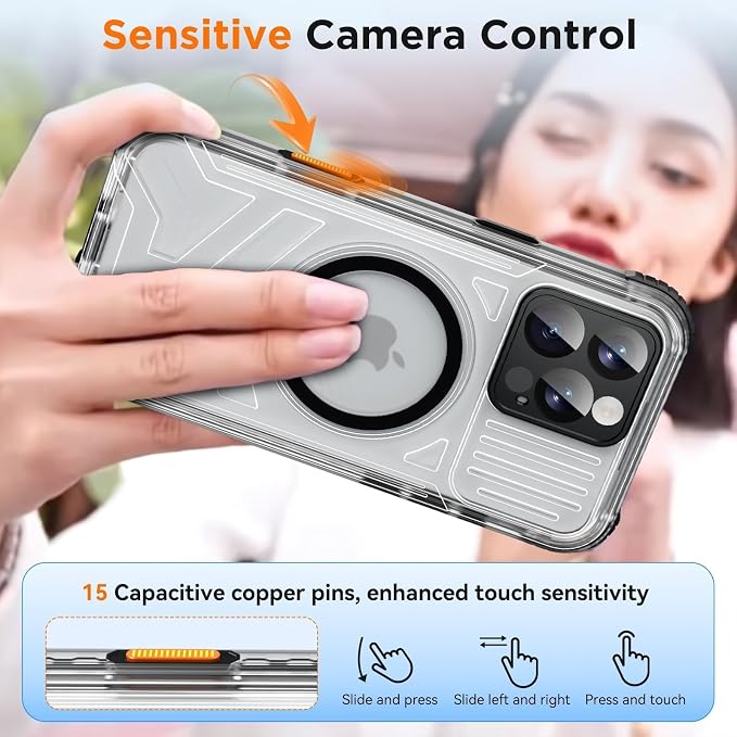 WIFORT for iPhone 16 Pro Waterproof Case, Fit for Magsafe Full Body Magnetic - Image 5