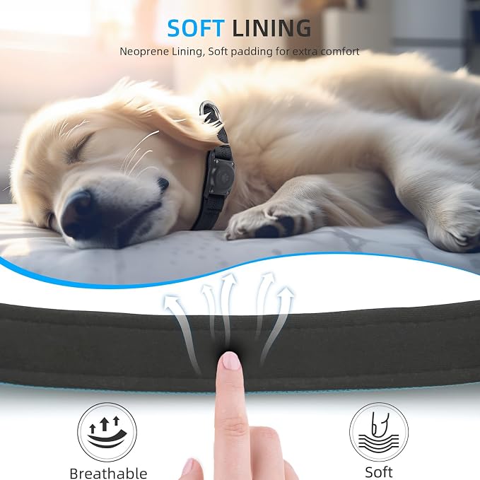 Upgraded AirTag Dog Collar, IP68 Waterproof Air Tag Dog Collar Holder, - Image 5
