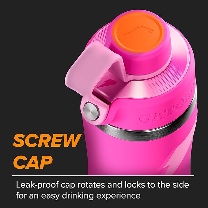 Gatorade 'Overtime' 22oz Stainless Steel Water Bottle, Twist Cap - Image 3
