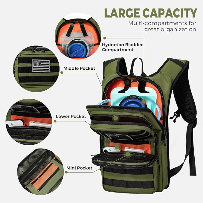 Koculemi Tactical Hydration Backpack - Image 4