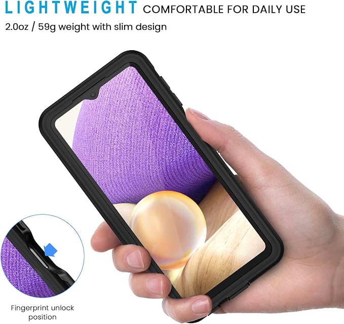 Lanhiem for Samsung Galaxy A32 5G Phone Case, IP68 Waterproof Dustproof Case - Image 2