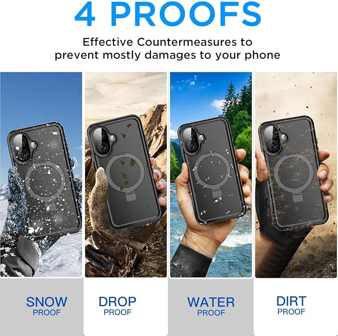 AICase Magnetic for iPhone 17 Case Waterproof Magsafe Shockproof Protective - Image 4