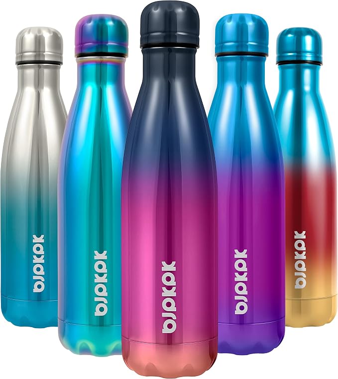 BJPKPK 17oz Insulated Stainless Steel Water Bottles Metal Water Bottle Keep by BJPKPK